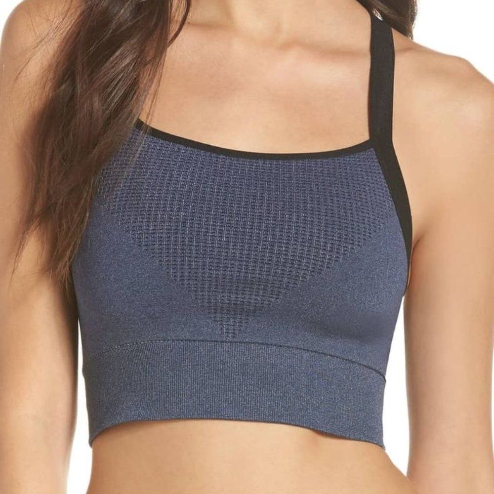 Zella Body Impulse Longline Seamless Sports Bra - size XL in Blue